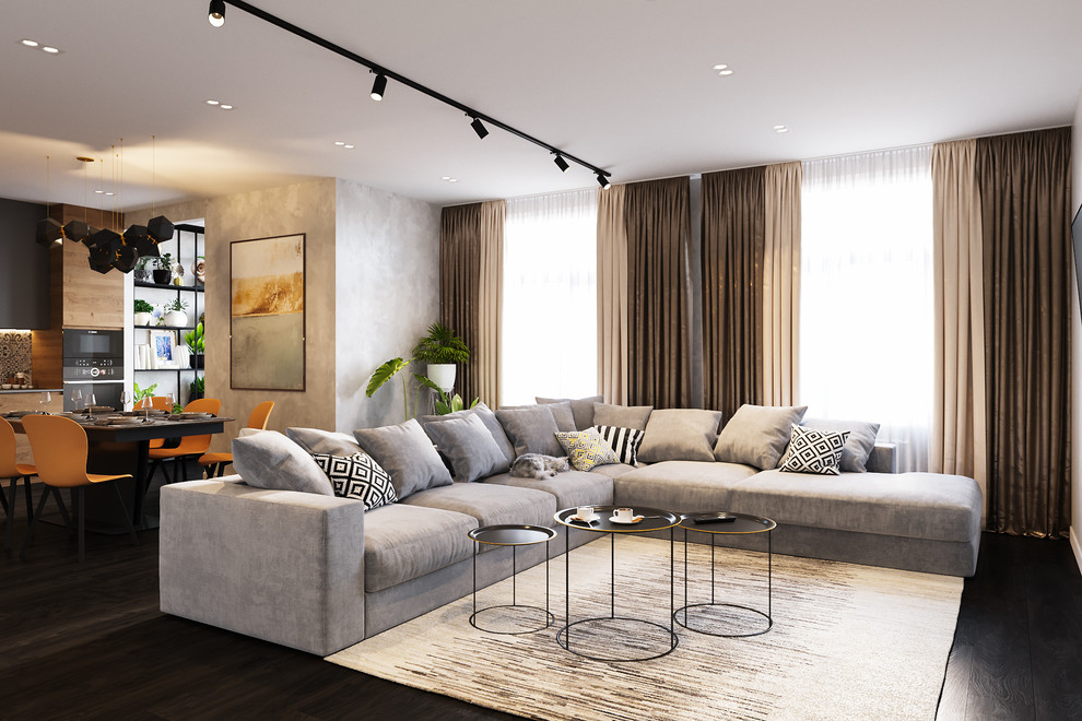 Квартира в 155 кв.м. в современном стиле в ЖК Флагман.