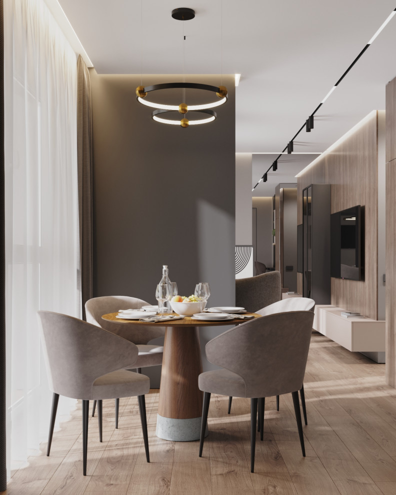 Кухня-гостиная в ЖК НОВИН г.Сургут