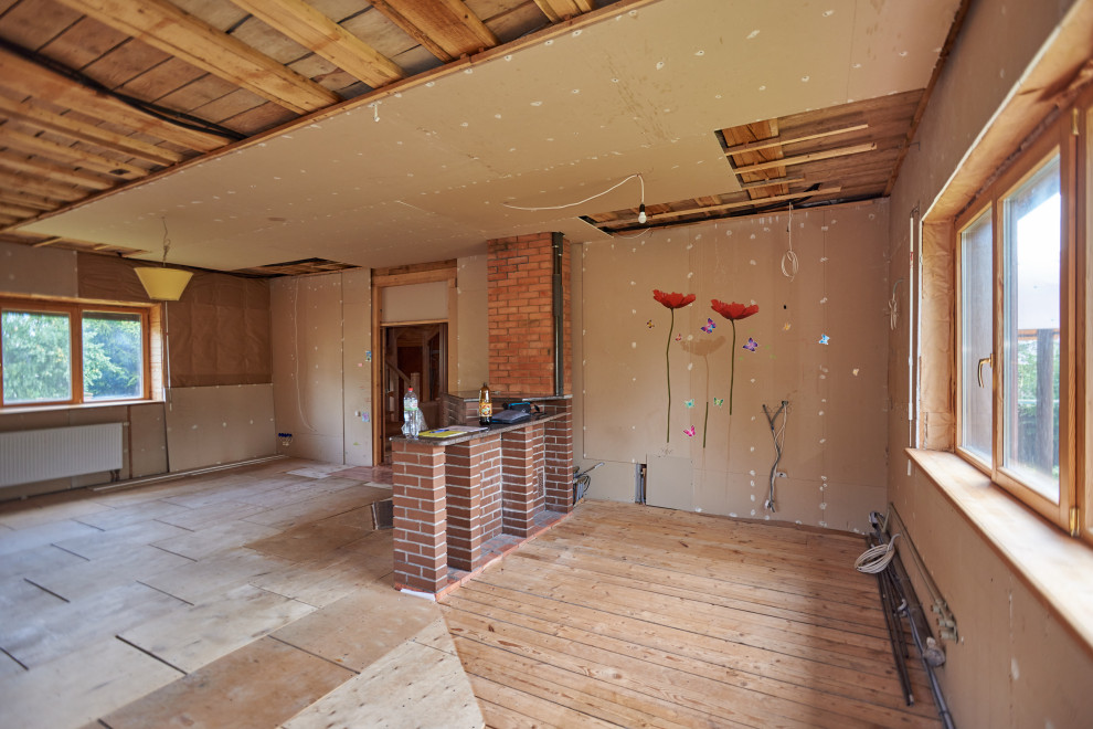 Реконструкция интерьеров дома в подмосковье. 350 м.кв.