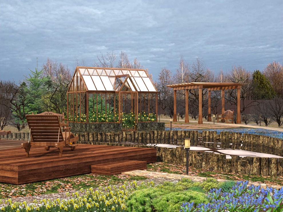 Обложка проекта: Ландшафтный дизайн на дачном участке