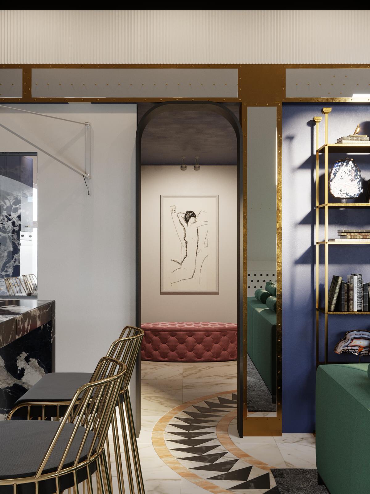 Проект двухуровневой квартиры с мансардой