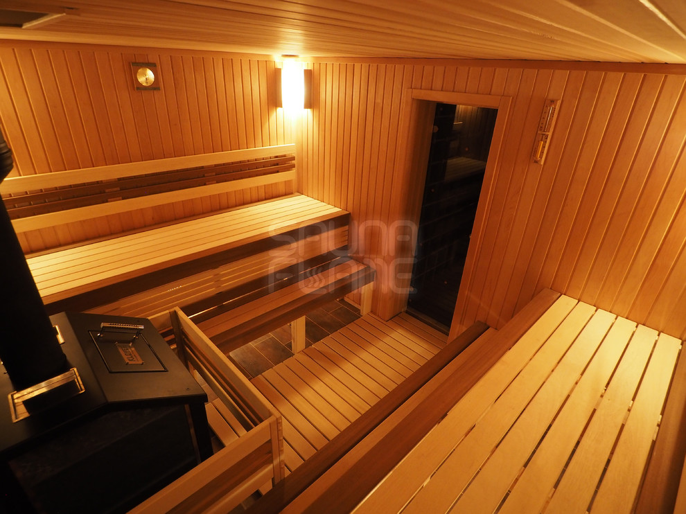 Сауна с печью в талькохлорите