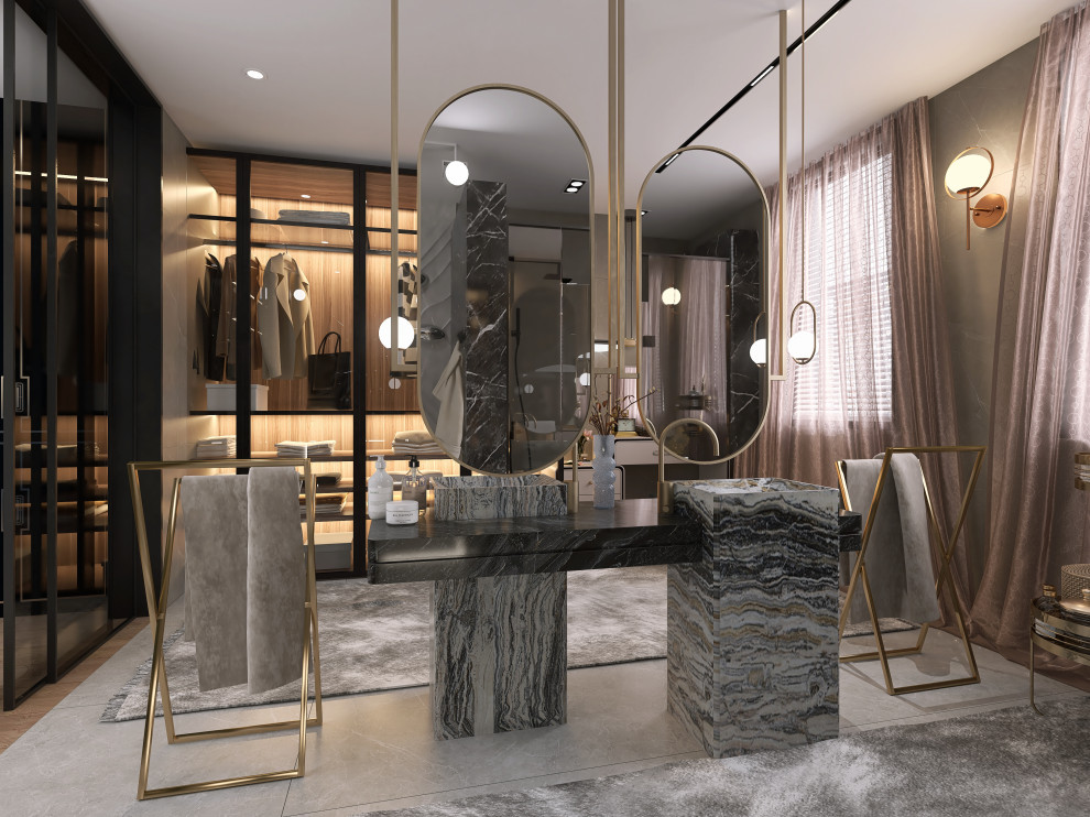 Дизайн интерьера двухкомнатной квартиры 160 кв.м. "Солнечная сторона"