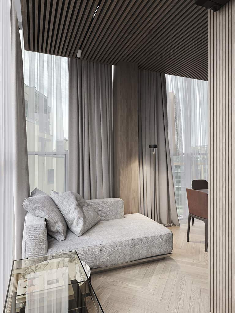 Квартира в современном стиле, ЖК «Duderhof Club», 146 кв.м.