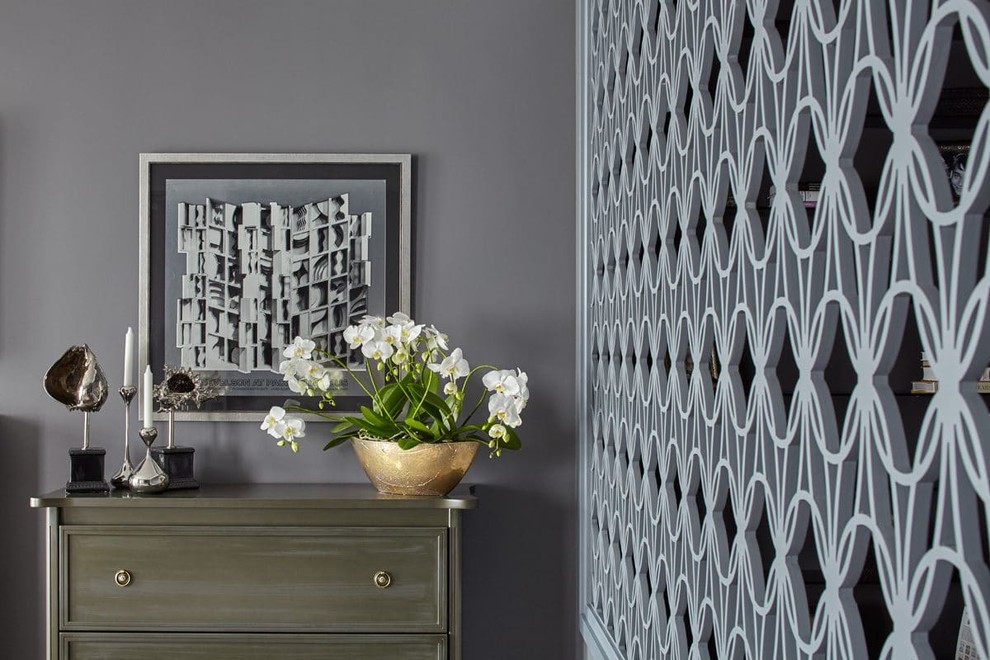 Дамская квартира в серых оттенках