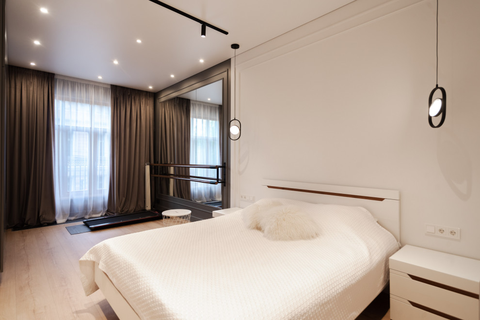 Просторная квартира в серых цветах