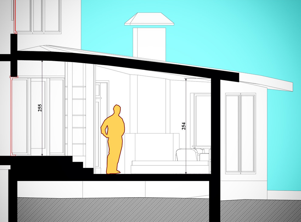 Концепция пристройки к частному дому, 2014 г.