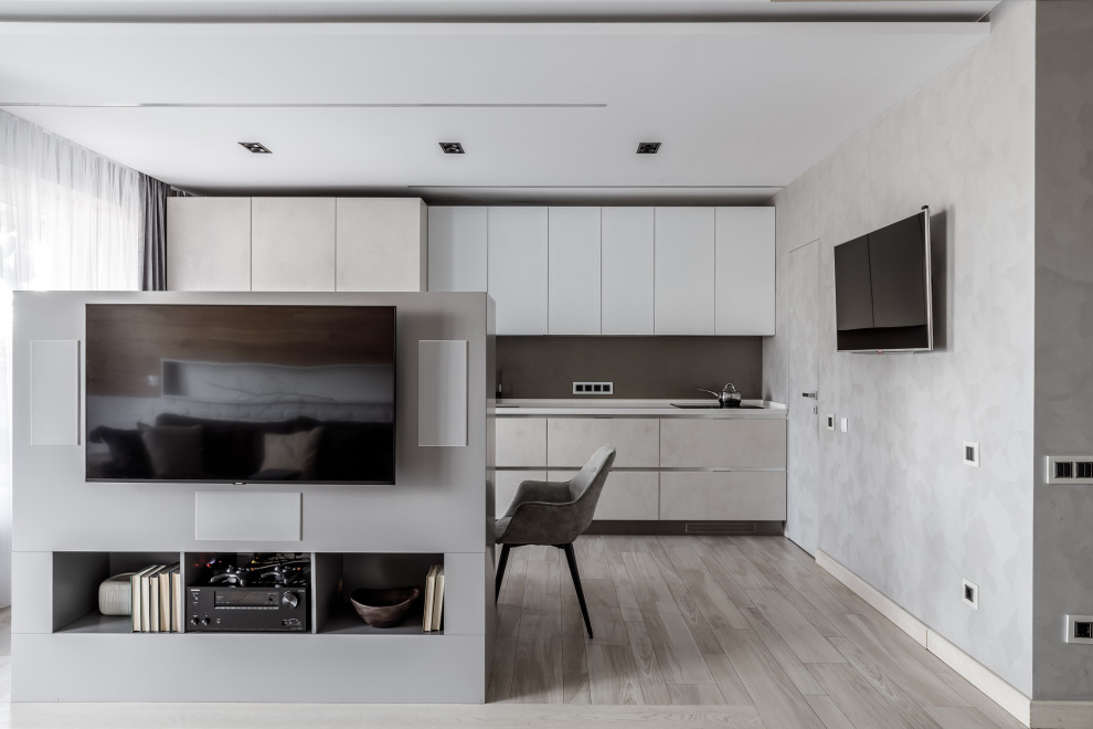 История с продолжением (фотографии кухни-гостиной)