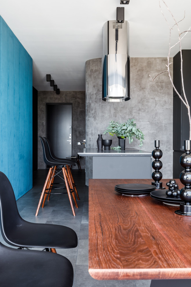 Квартира с бирюзовым акцентом