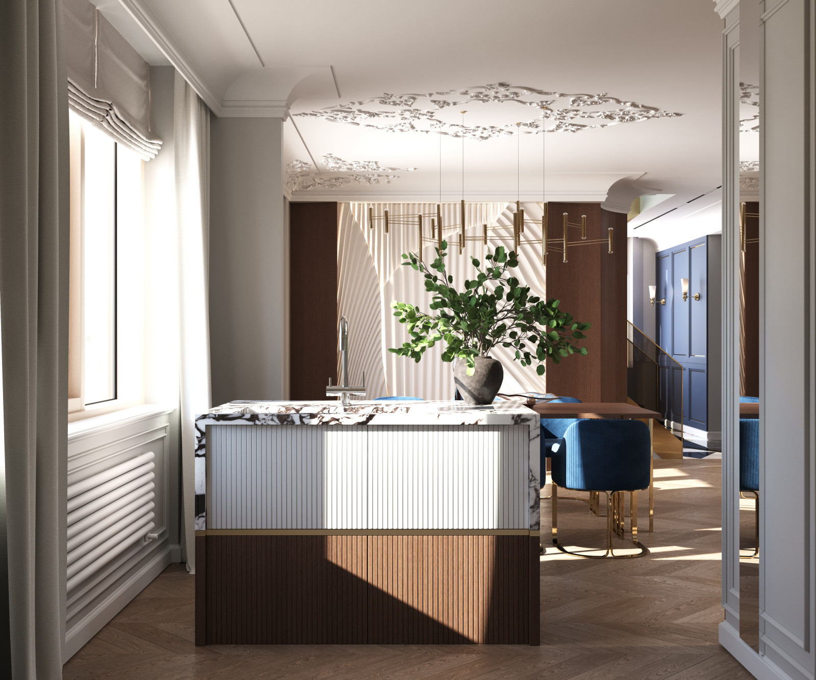 Интерьеры во французском стиле.