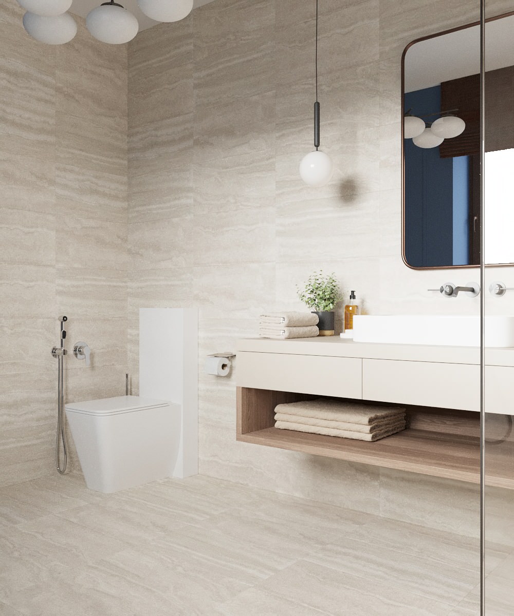 Интерьер ванной комнаты. Дизайнер Елена Шатохина