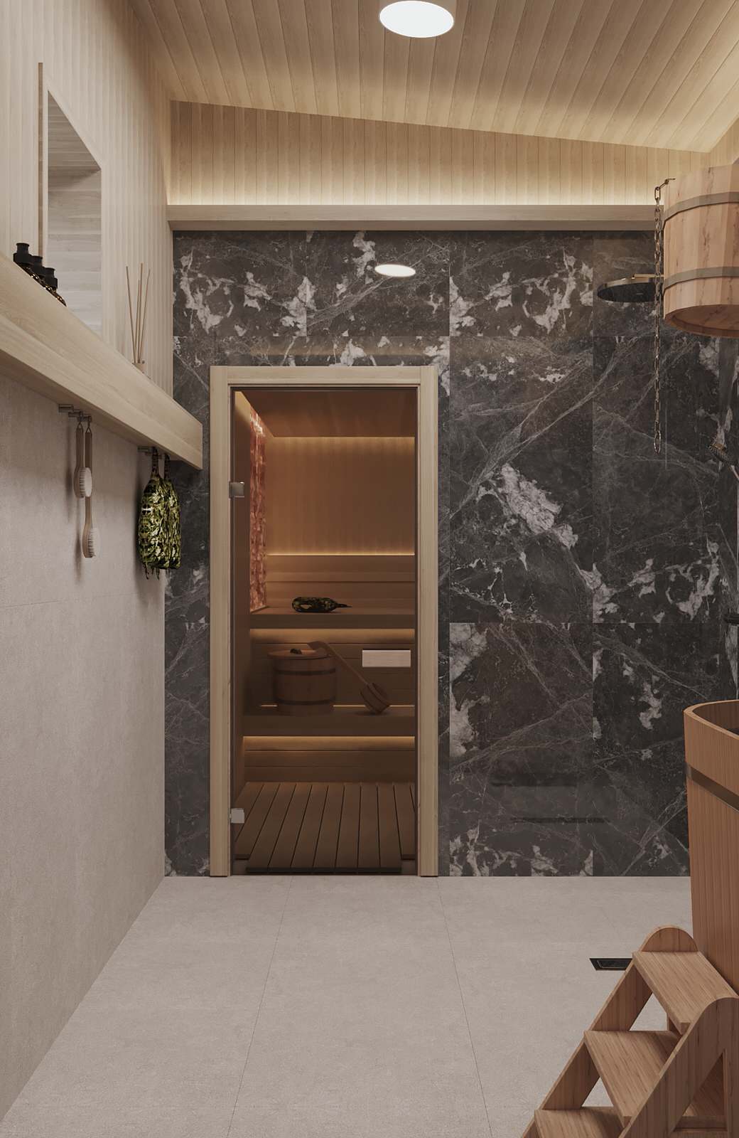 Комната отдыха в сауне