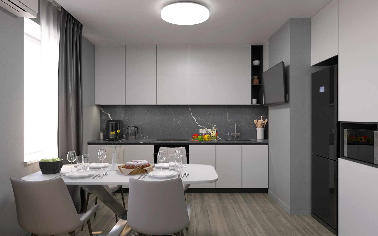 Дизайн проект квартиры 93м