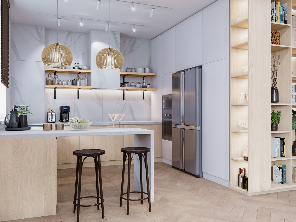 Светлая квартира в скандинавском стиле