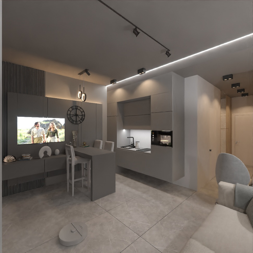 Дизайн-проект студии в стиле лофт