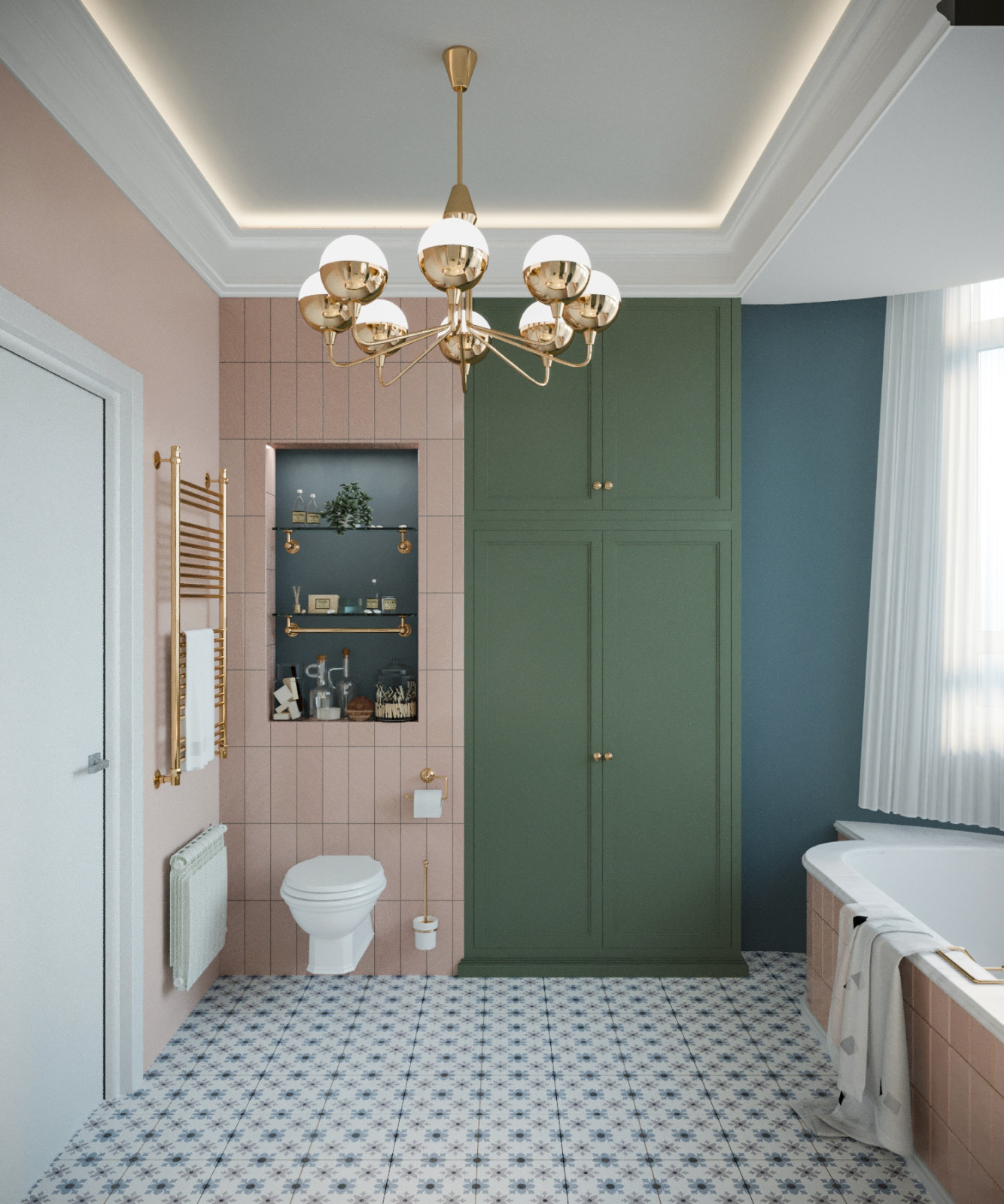 Дизайн интерьера 3-х комнатной квартиры в ЖК Берёзовая Роща