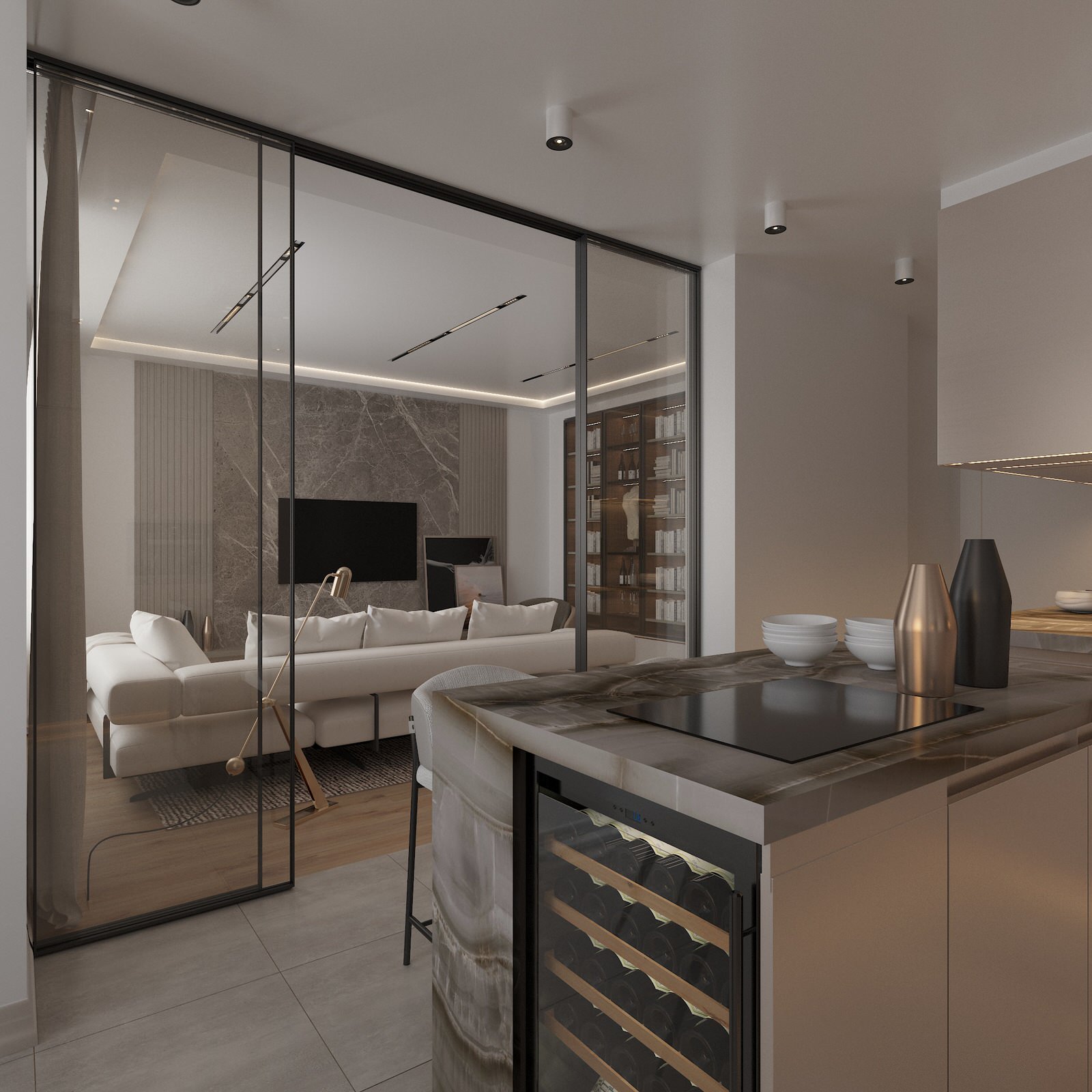 Обложка проекта: Дизайн квартиры 150 кв.м., г. Екатеринбург, ЖК Макаровский