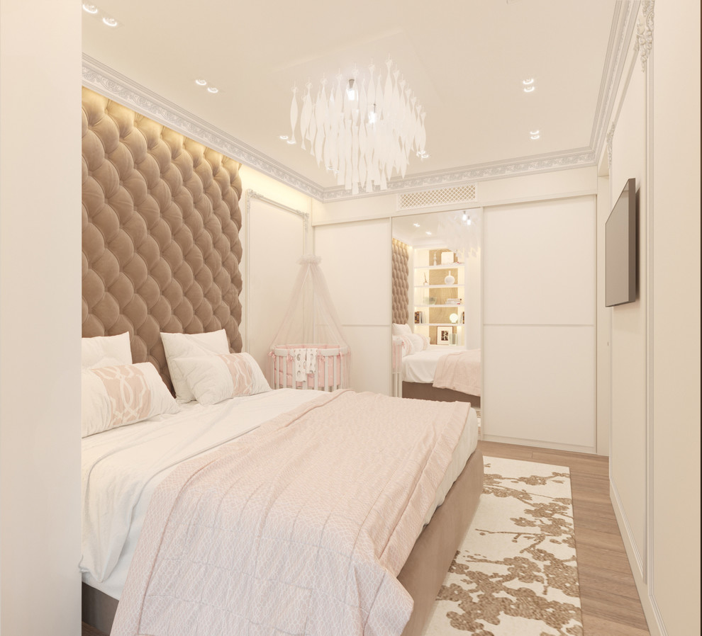 Нежный интерьер в красно-розовых тонах