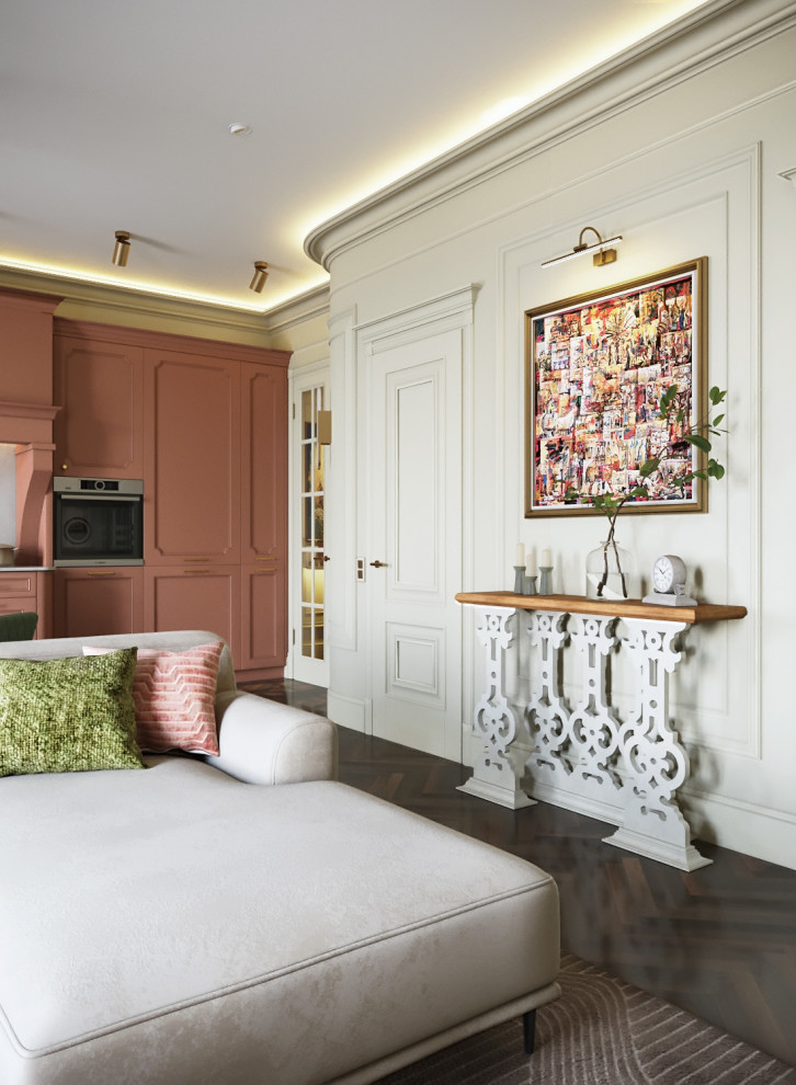 Кораллово-оливковый микс