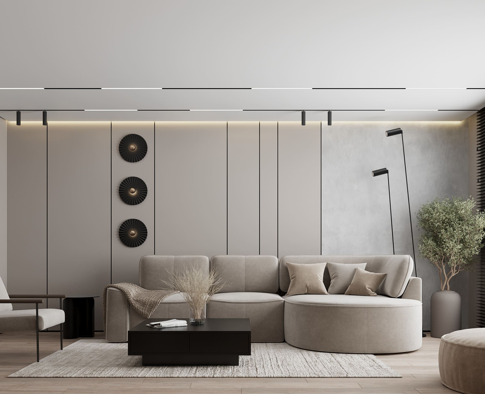 Дизайн-проект пентхауса для молодой пары