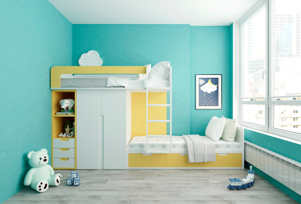 Дизайн проект детских комнат с проектированием мебели