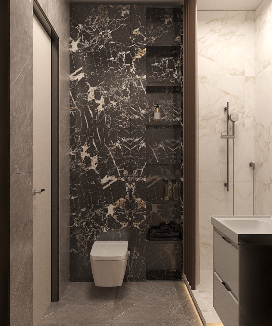 Травертин и дерево