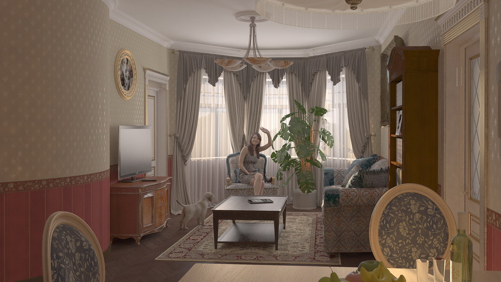 Обложка проекта: Трешка из двушки, 78 м2.