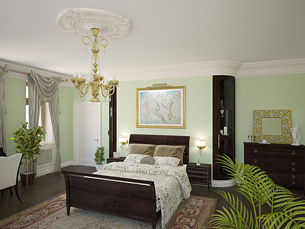 Дизайн спальни в загородном доме