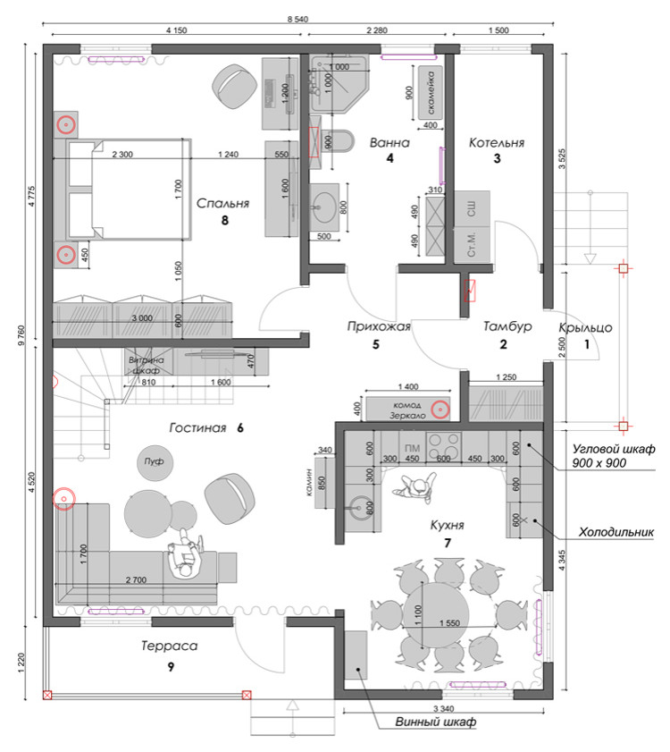 Обложка проекта: Дача с мансардным этажом