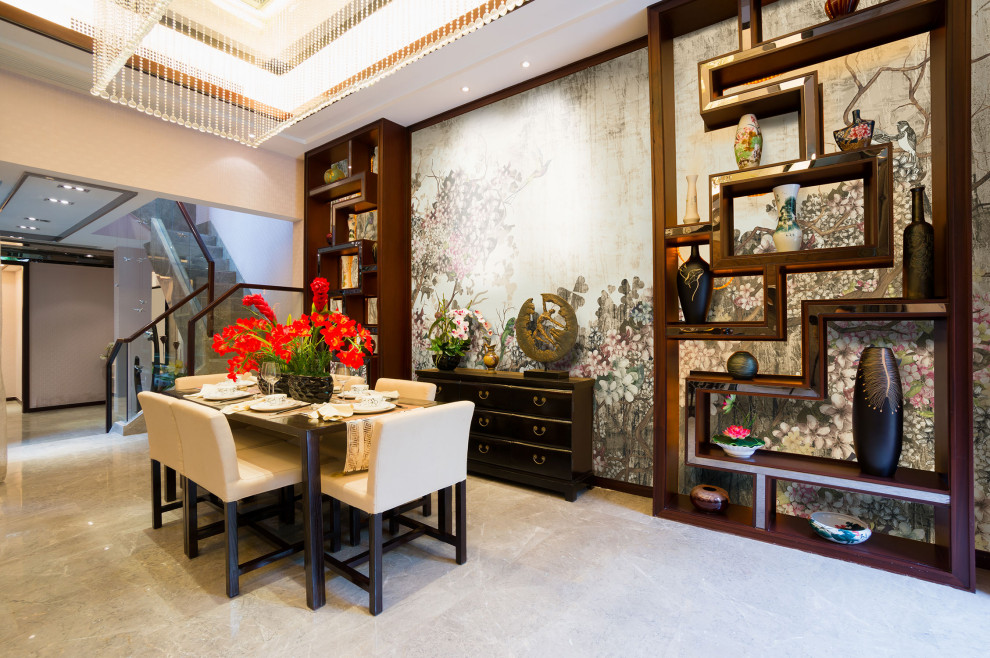 Столовая с фреской La Stanza из коллекции «Шинуазри»