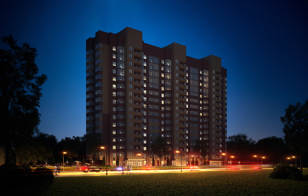 3D визуализация многоквартирного дома