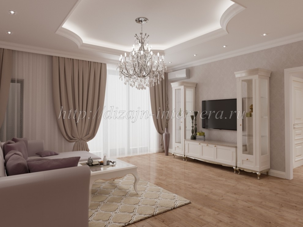 Дизайн проект гостиной