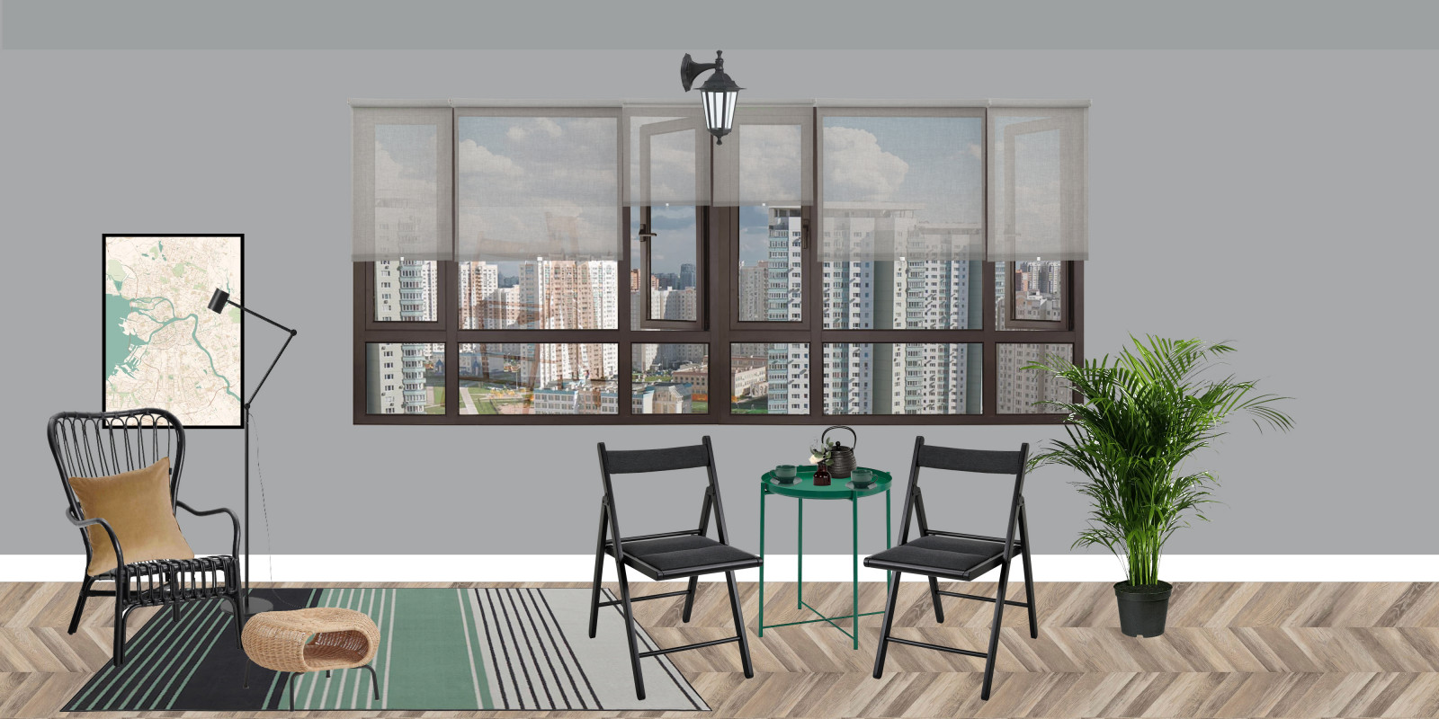 Обложка проекта: Двухкомнатная квартира в Санкт-Петербурге 57 кв.м.