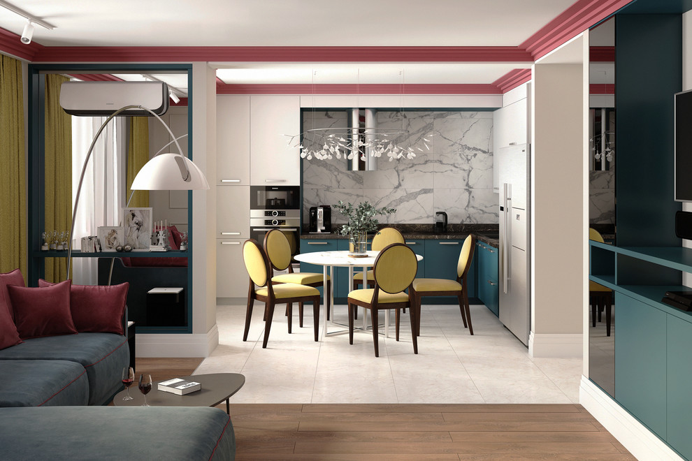 Двух комнатная квартира, для семьи с двумя детьми.