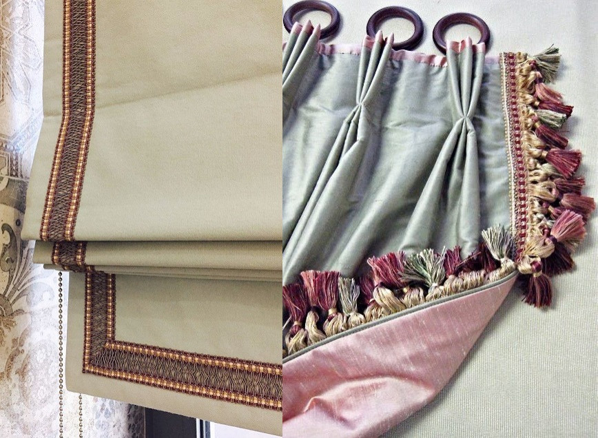 Шторы на заказ. Текстильный дизайн и пошив элитных штор. Заказать элитные шторы.