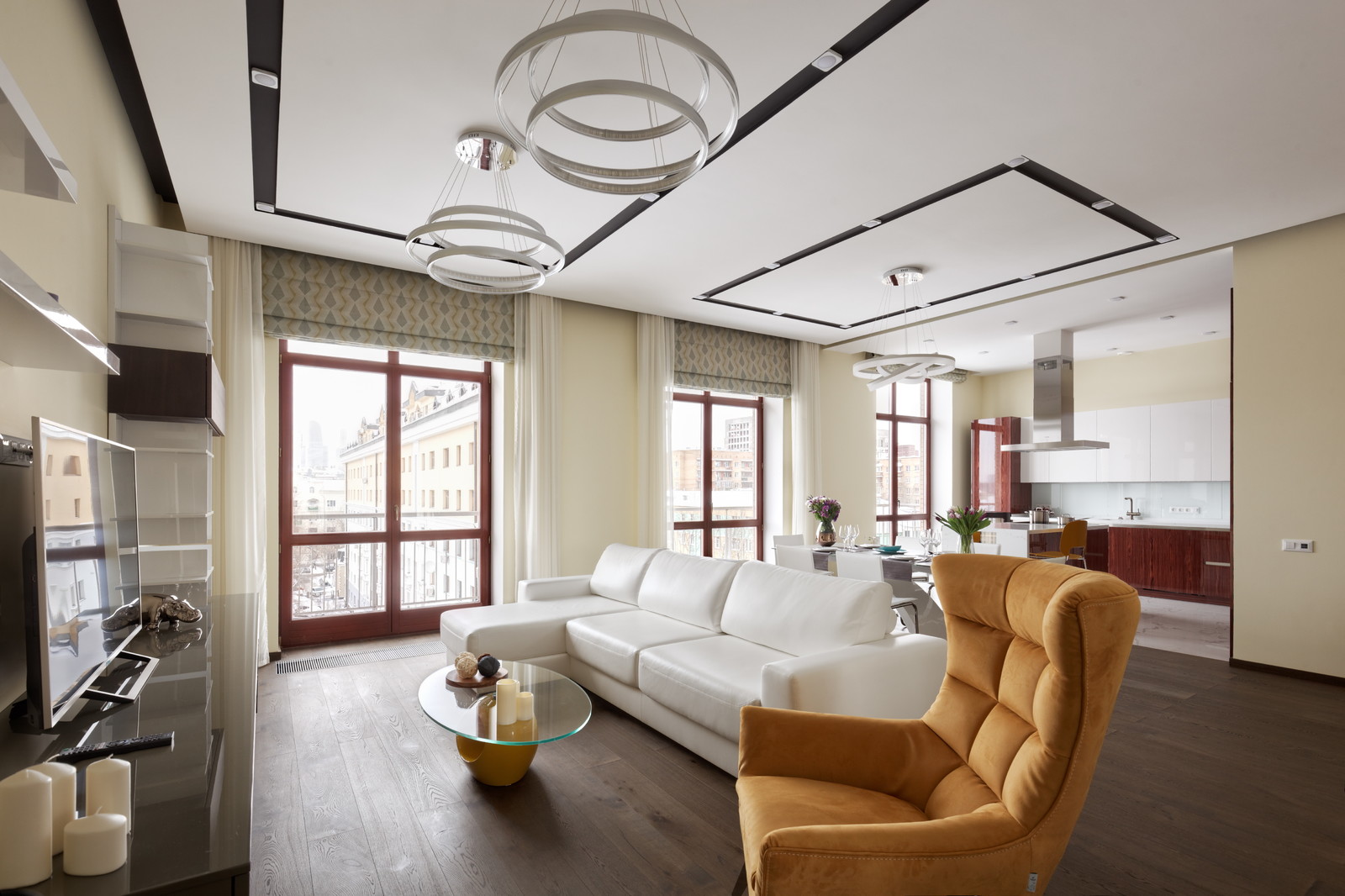 Интерьер квартиры в стиле контемпорари