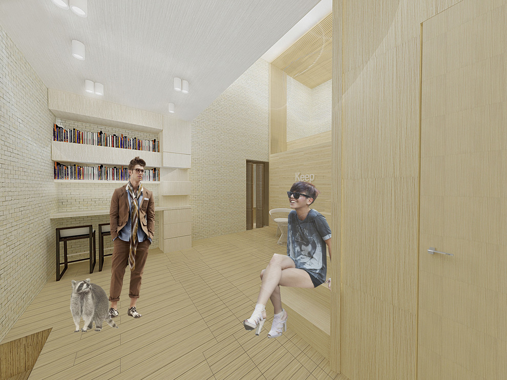 Лофт с лестницей – кинозалом