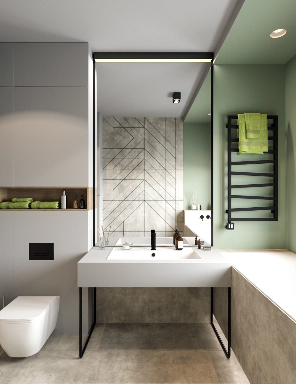 Дача Лаки Парк, ванная