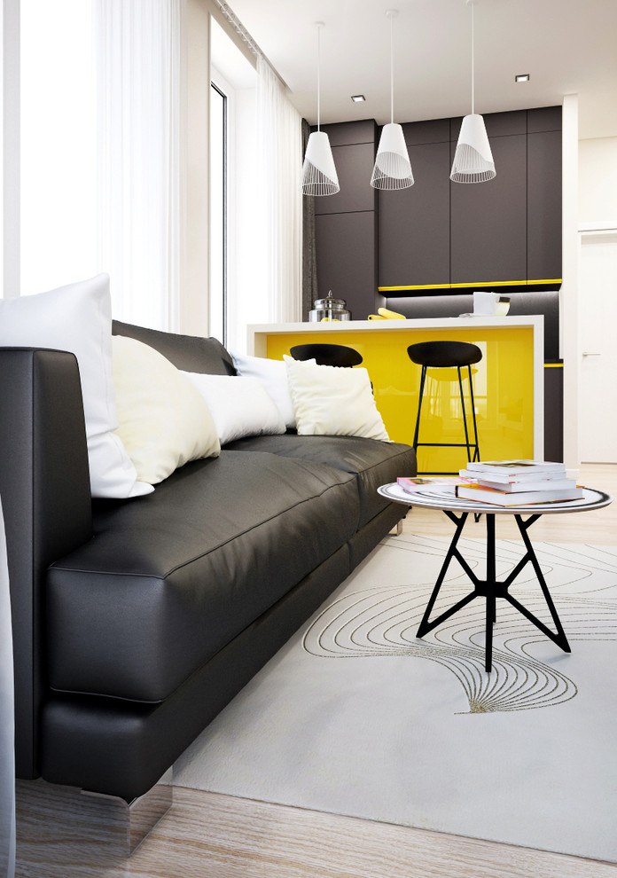 Дизайн двухкомнатных апартаментов в ЖК ЯнтарьАпартментс г. Москва