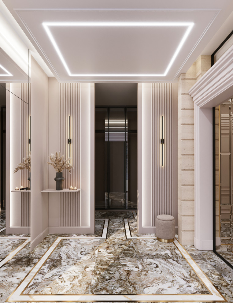 Загородный дом из бруса, Неоклассика