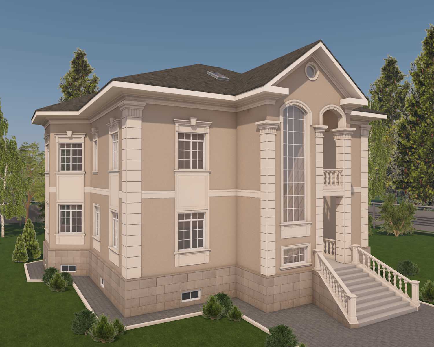 Дизайн фасадов загородных домов