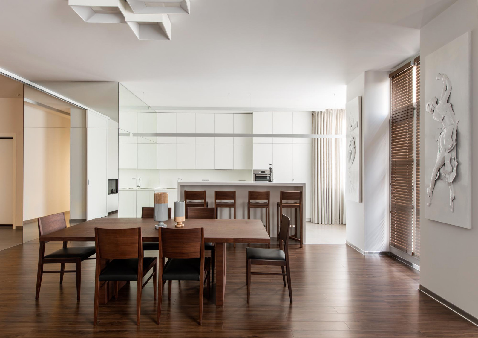 Интерьер квартиры в ЖК "Фурманный переулок, дом 8" 155 М2