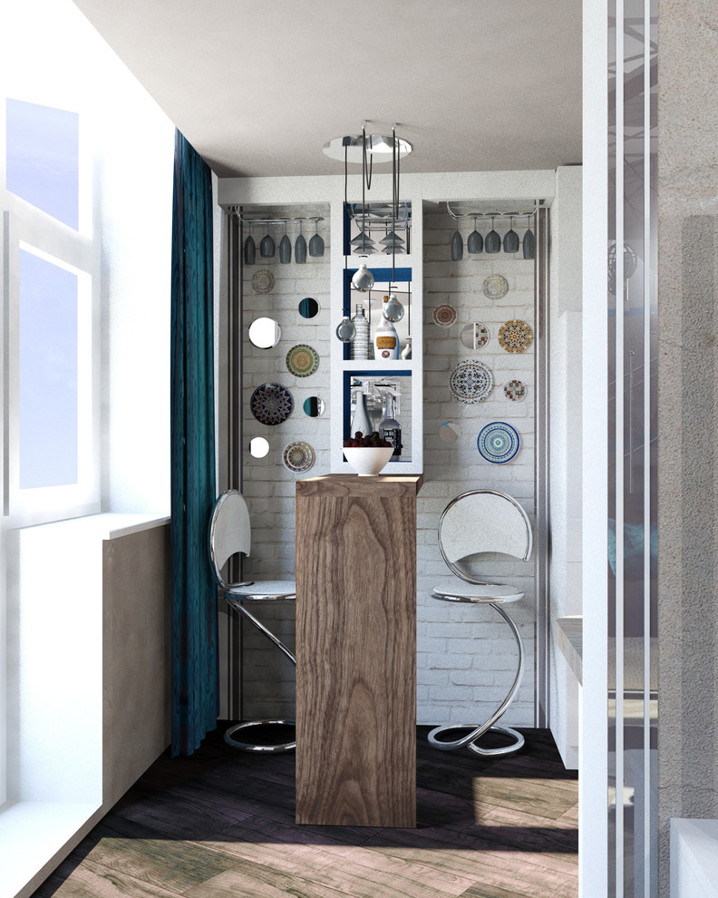 Гостиная в двухуровневой квартире