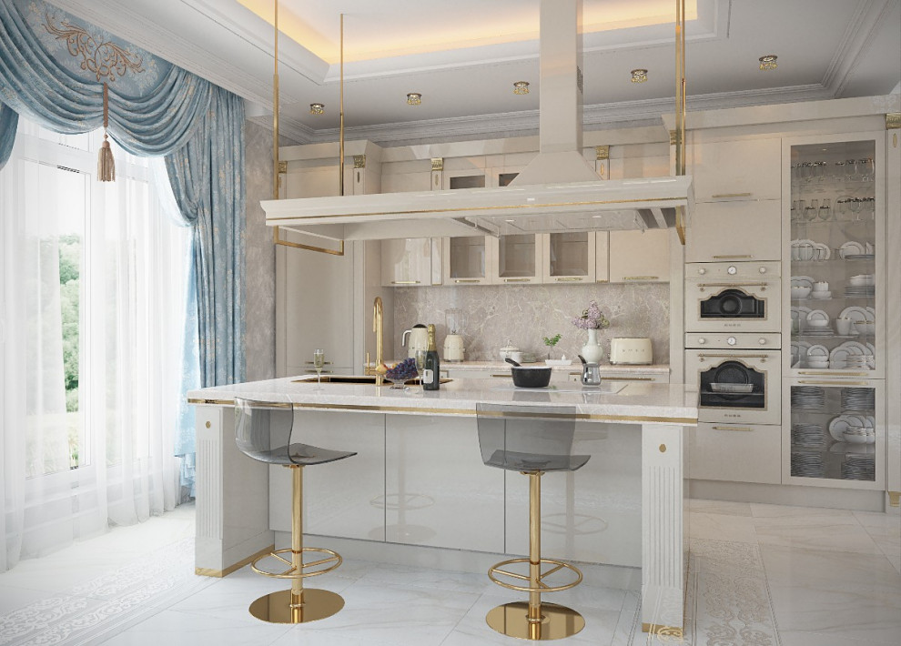 Дом в классическом стиле, посёлок Заостровье, Калининградская область