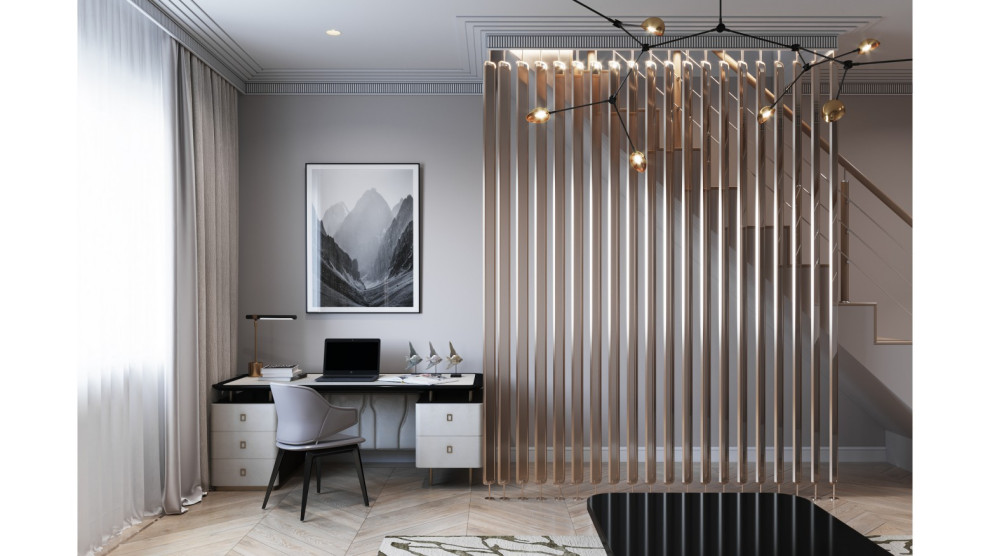 Дом в сосновом бору. Дизайн-проект трёхэтажного частного дома. Пермь