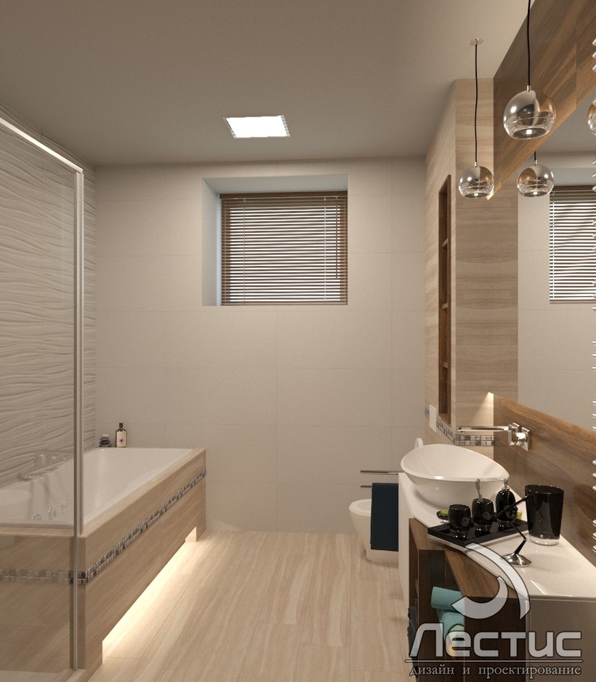 Дизайн  ванной 2 этаж