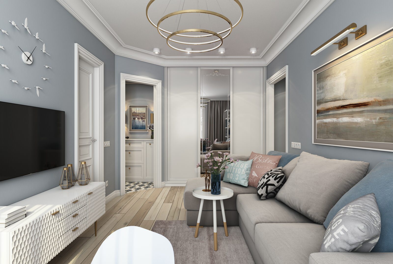 Квартира в современном классическом стиле