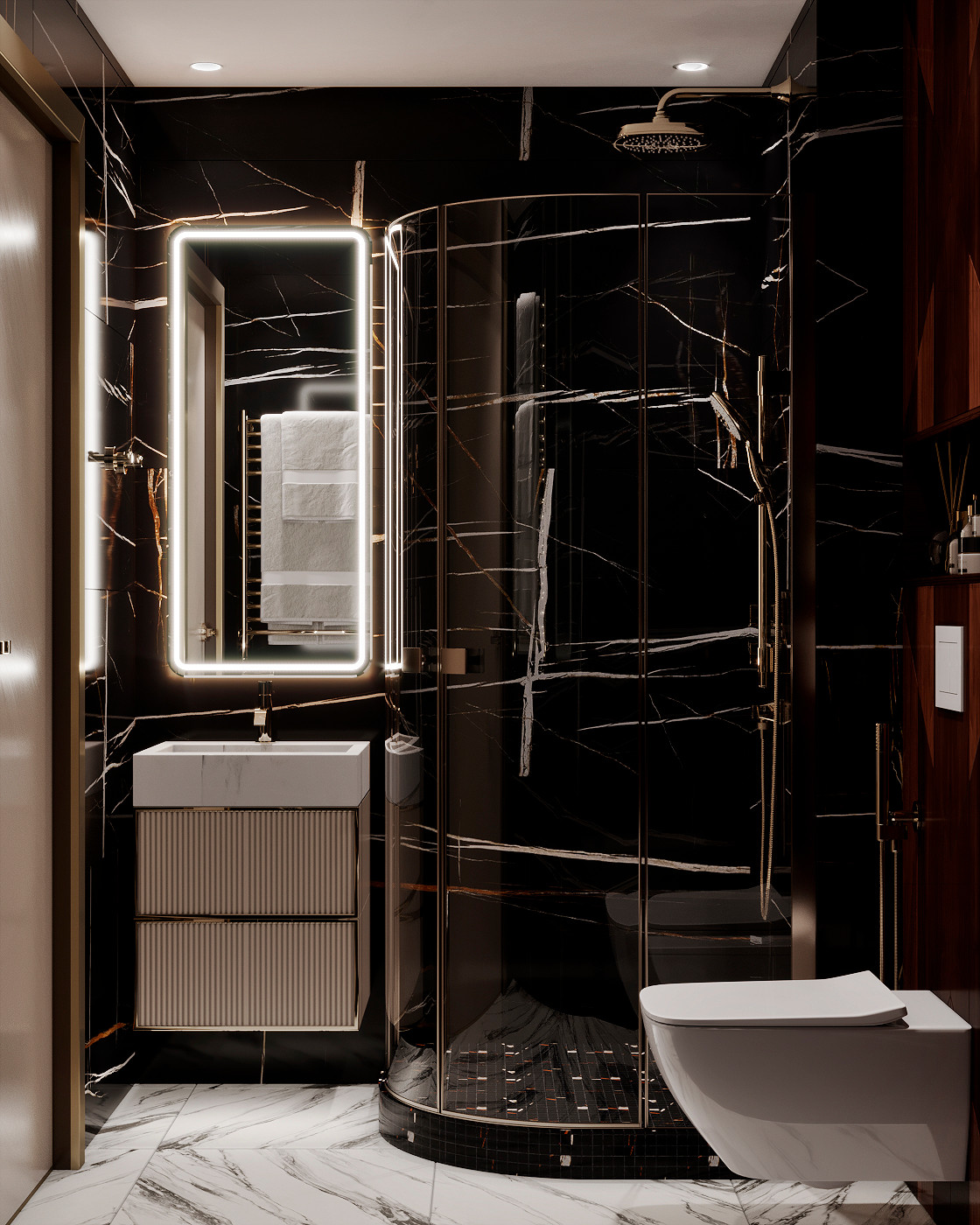 ДИЗАЙН ИНТЕРЬЕРА КВАРТИРЫ В ЖК СТОЛИЧНЫЕ ПОЛЯНЫ, 92 КВ.М