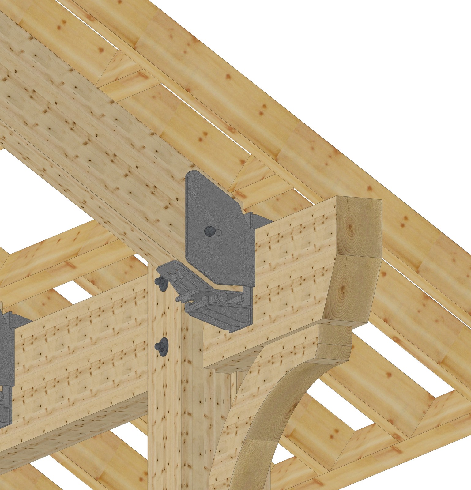 Обложка проекта: Тимбер Фрейм - проект деревянных конструкций (КД)