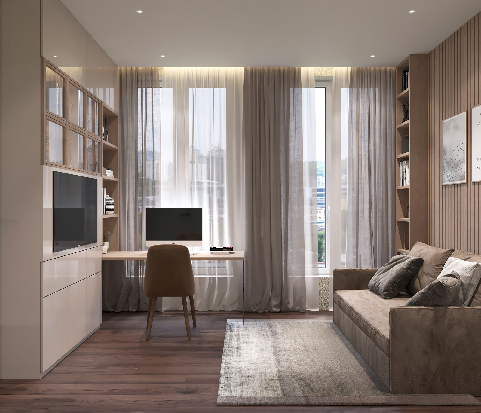 Дизайн интерьера квартиры в современном стиле в ЖК Вандер Парк